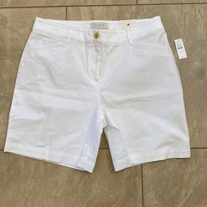 NWT TALBOT’S White Shorts